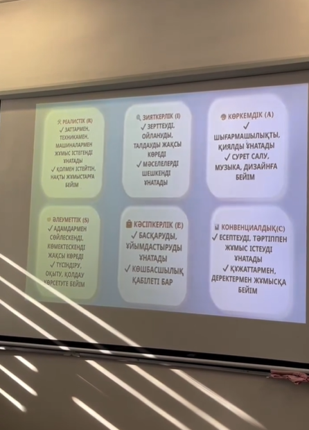 Кәсіби бағдар беру кездесуі